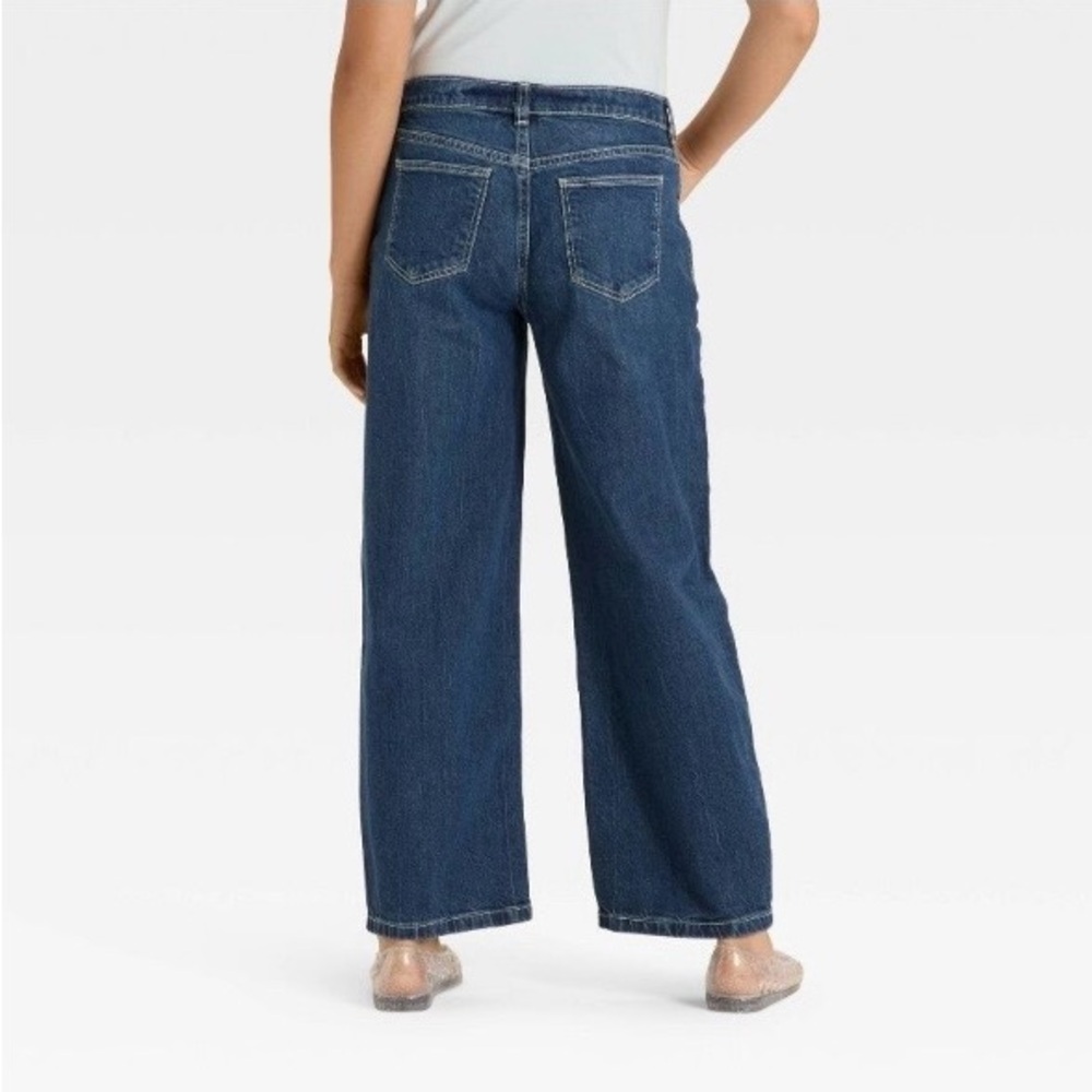 NWT Art Class Girl's Blue Barrel Jeans- Size 16 - Picture 2 of 11